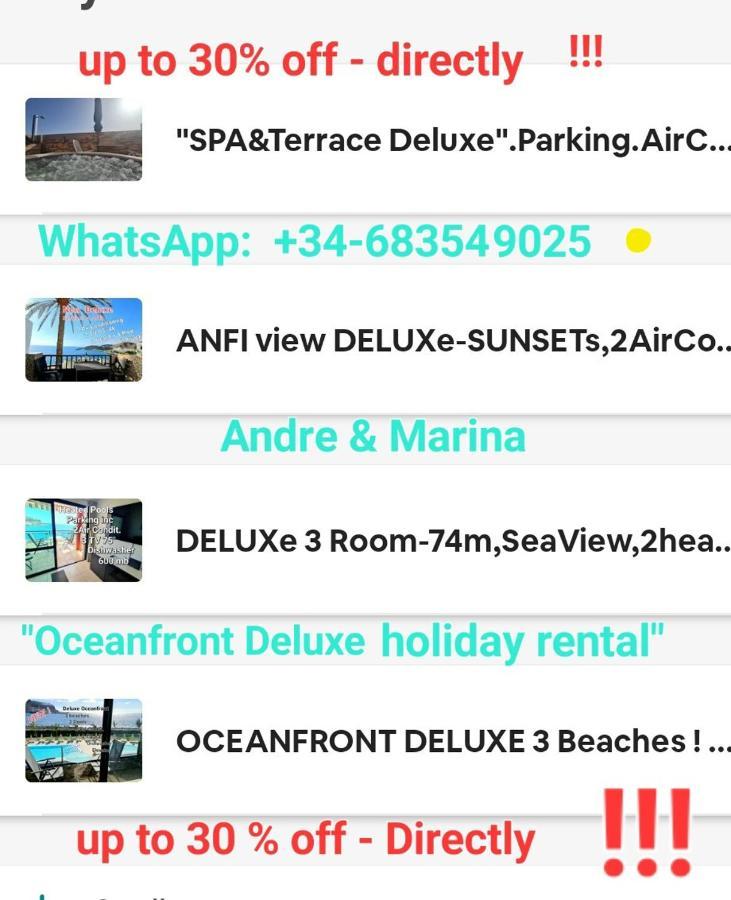 Deluxe Seaview-Sunsets !Transfe-R Inc! Pool,2Aircond,2Tv65",600Mb Dishwasher,,2 Beaches,Anfi-View Apartment Patalavaca Luaran gambar